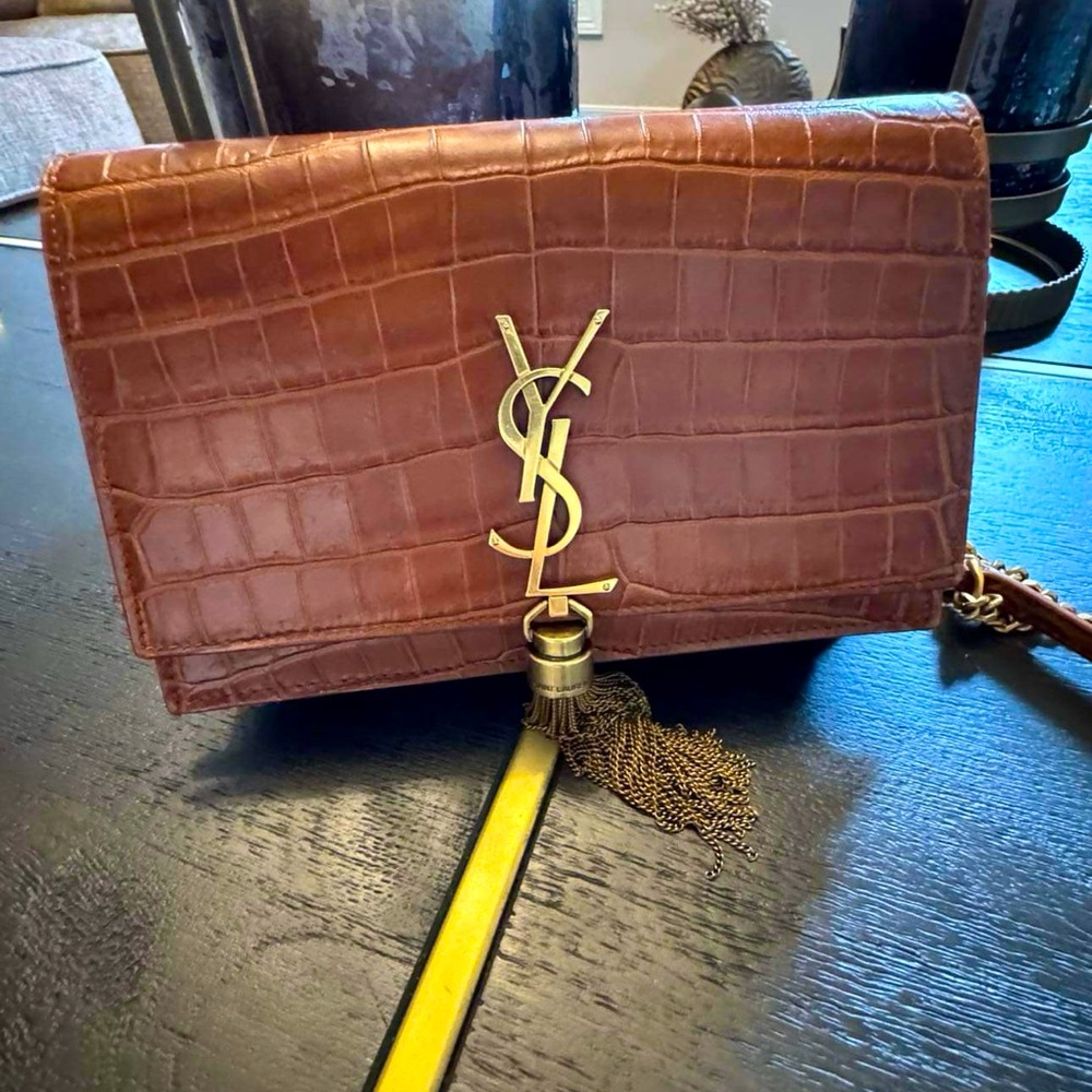 Authentic Ysl kate Croc